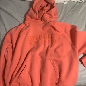 Fear of God Essentials Hoodie 'Coral'